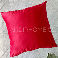 Funda de Cojín Velvet Liso Rojo Moulin Rouge