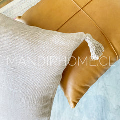 Funda de Cojín Simple Crudo Cuadrada
