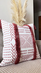 ¡Queda 1! Funda Boho Berta Ladrillo Cuadrada