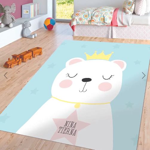 Alfombra Vinílica Niña Tierna 110x140cms/ A PEDIDO