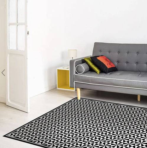 Alfombra Vinílica Pirámide Black 220x140cms/ A PEDIDO