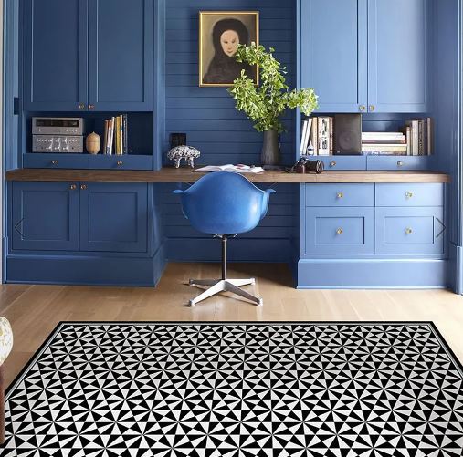 Alfombra Vinílica Pirámide Black 220x140cms/ A PEDIDO